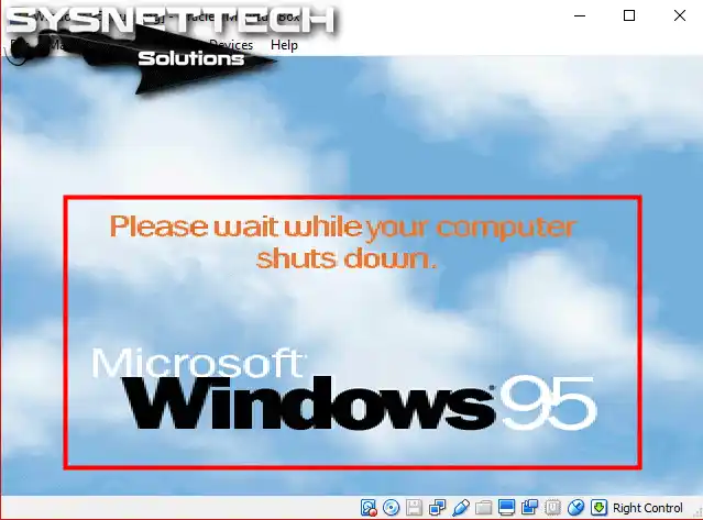 Please wait while your computer shuts down
