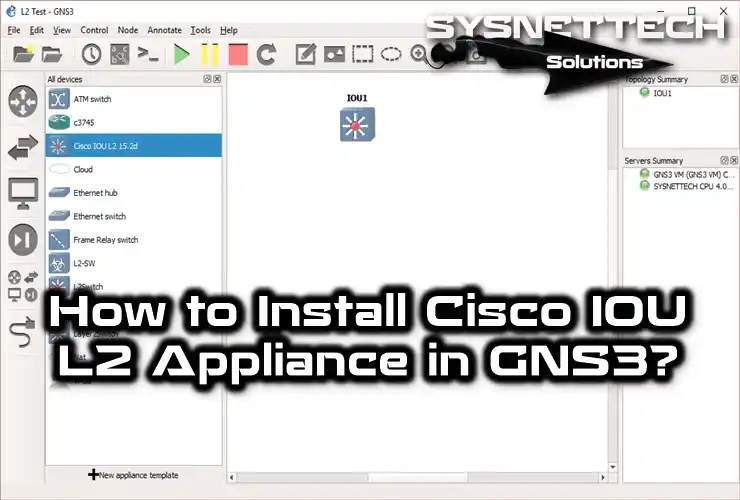 How to Import an Appliance in GNS3