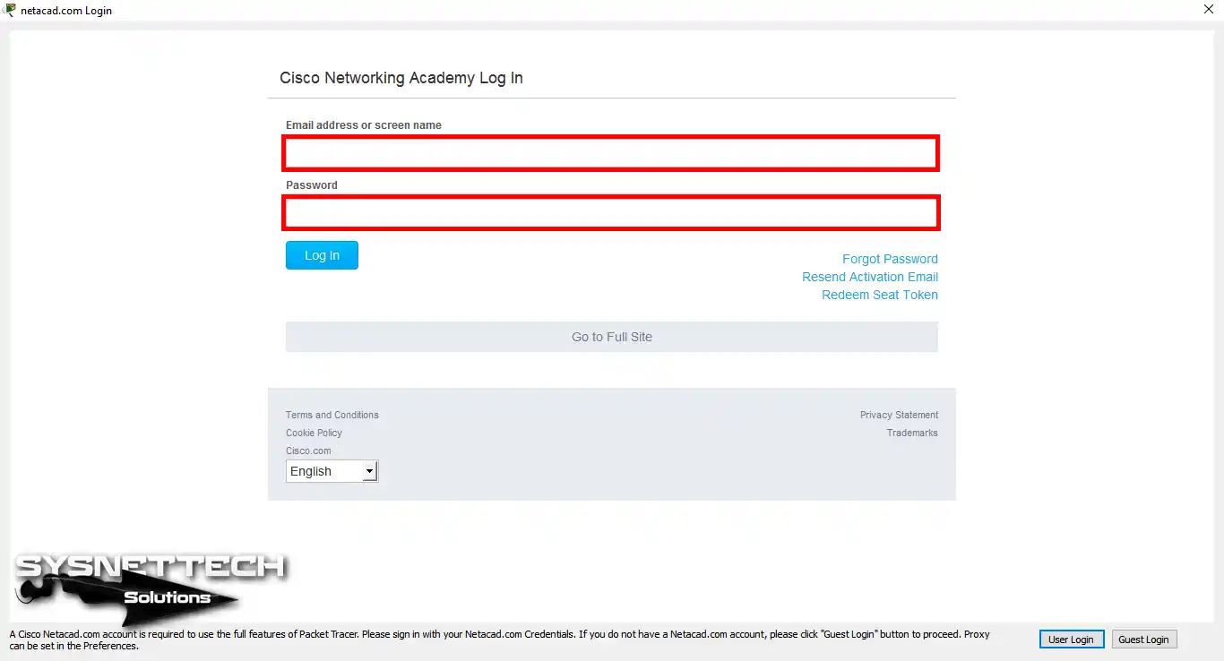 Cisco Networking Academy Log In