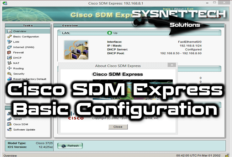 How to Configure a Router using Cisco SDM Express