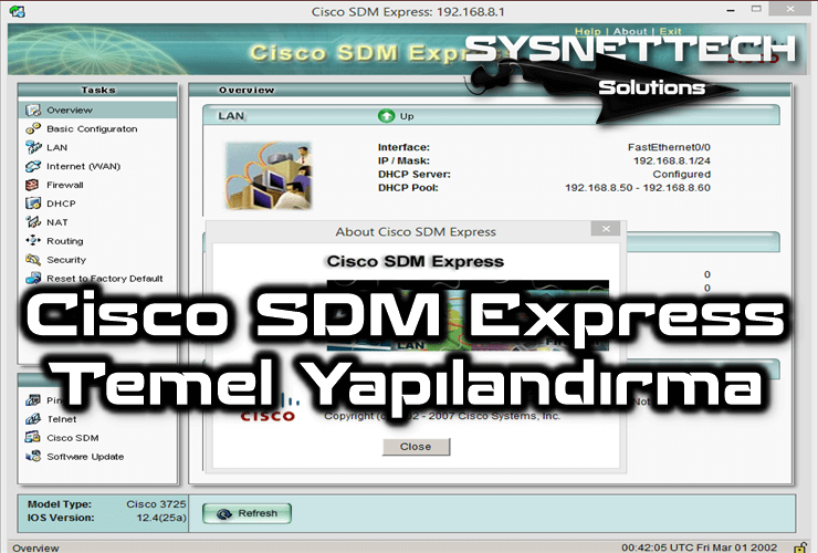 Cisco SDM Express Temel Yapılandırma