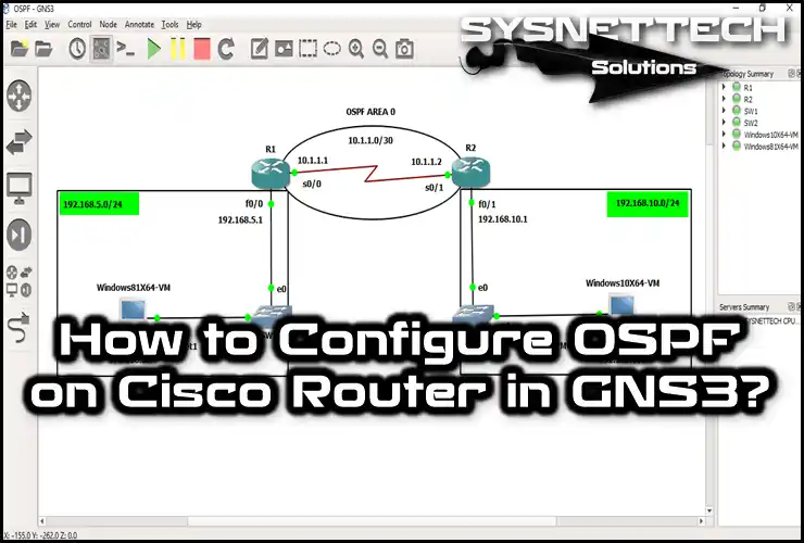 How to Configure OSPF on Cisco Router in GNS3