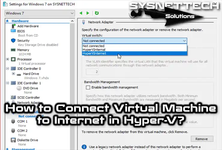 How to Connect Virtual Machine to Internet in Hyper-V