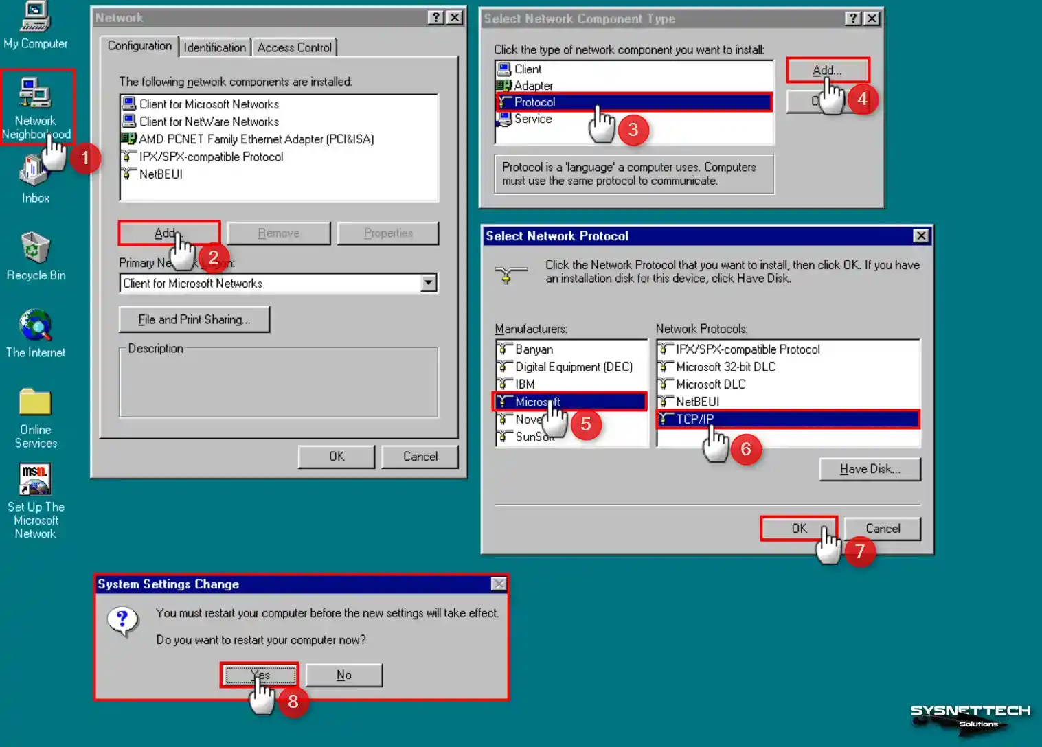 TCP/IP Protokolü Kurulumu