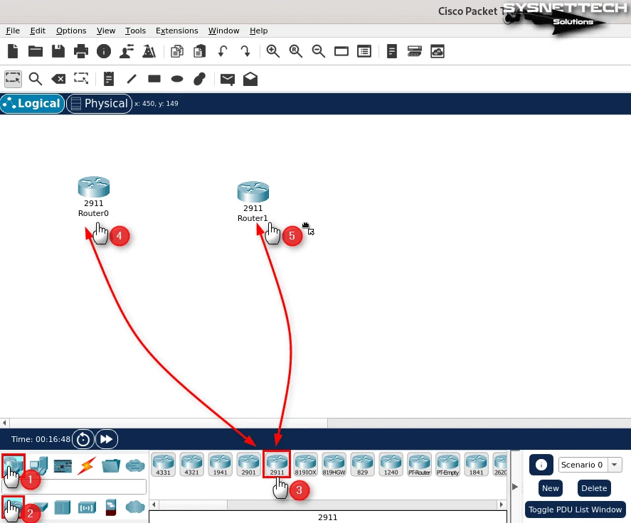 Çalışma Alanına İki Adet Cisco Router Ekleme