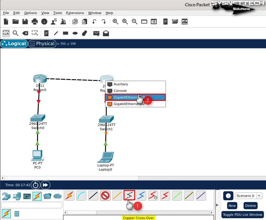 Cisco Router'ları Çapraz Kablo İle Bağlama
