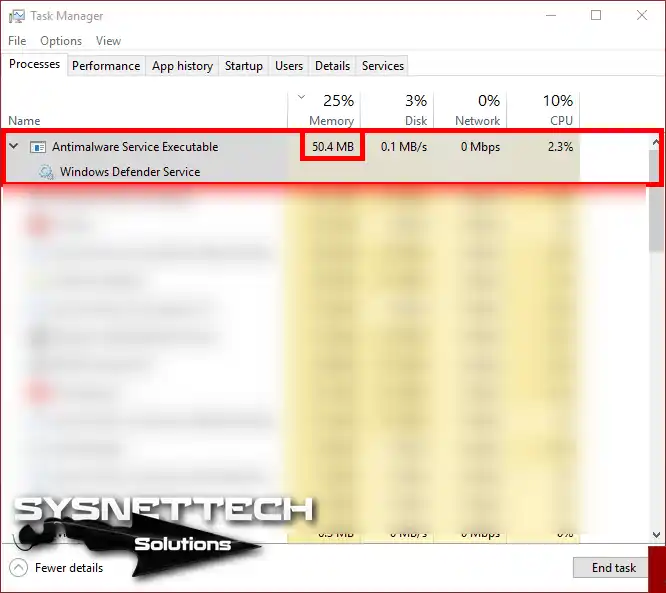 Windows Defender Servisi