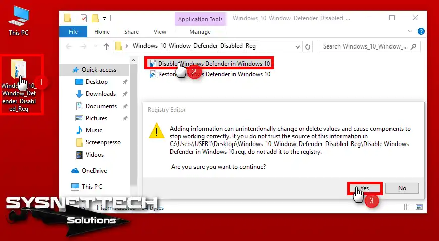 Regedit ile Defender Kapatma