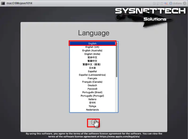macOS Mojave Sistem Dili Seçme