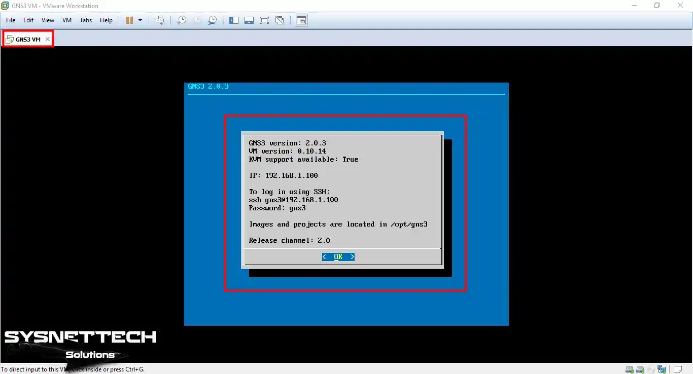 GNS3 VM