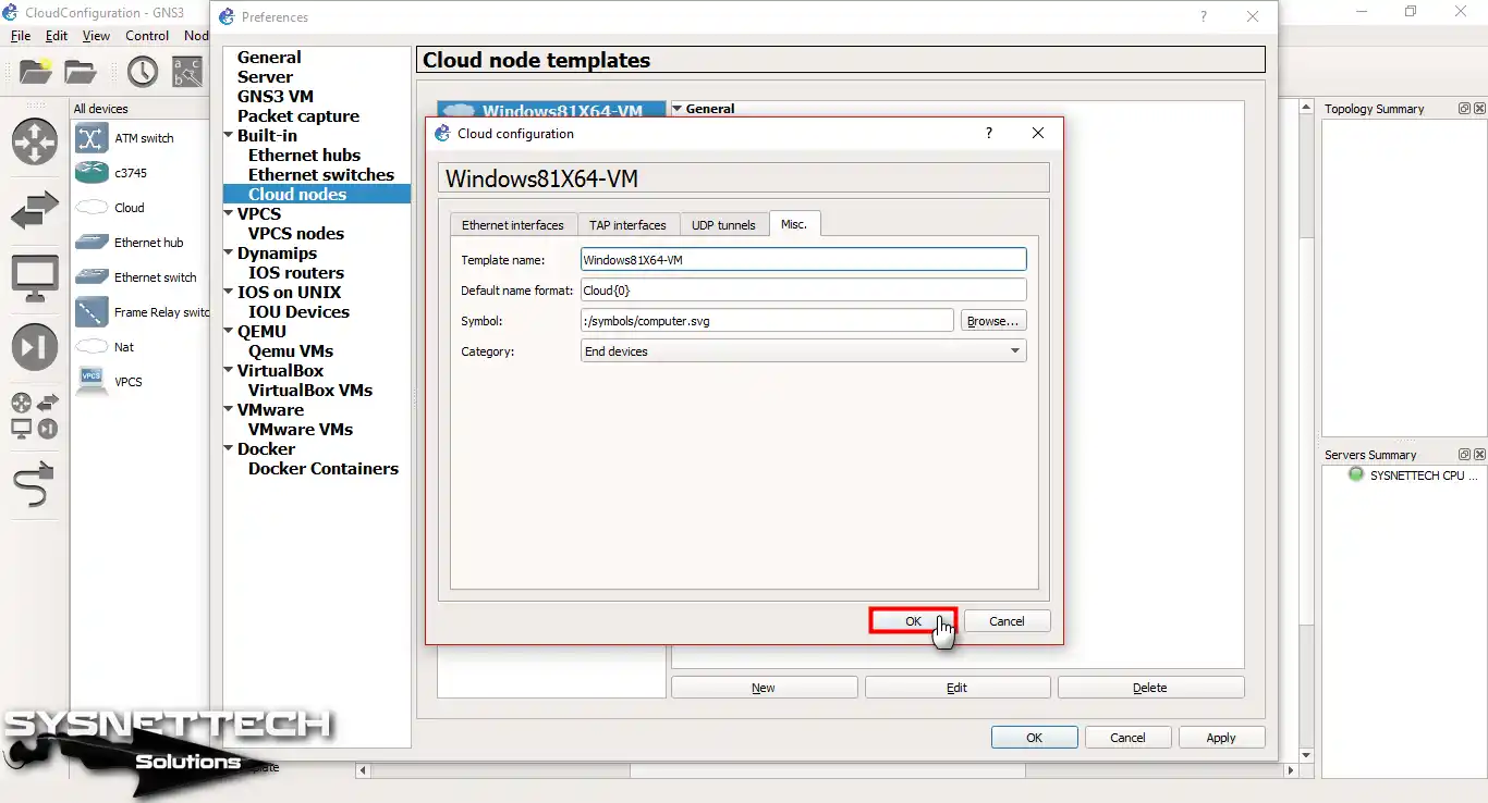 Cloud Yapılandırma Penceresini Kapatma