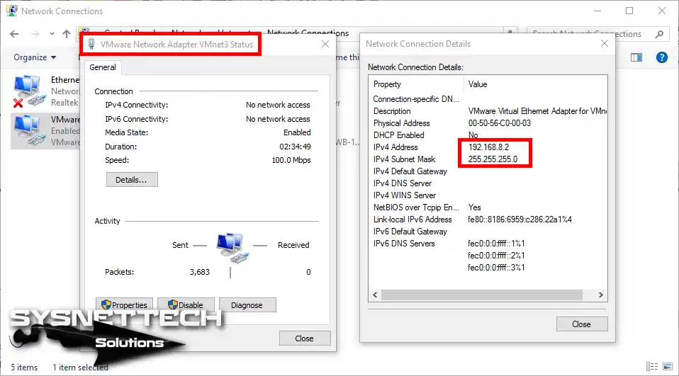 Configuring VMnet on a Host Computer