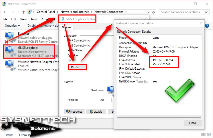 Network Connection Details