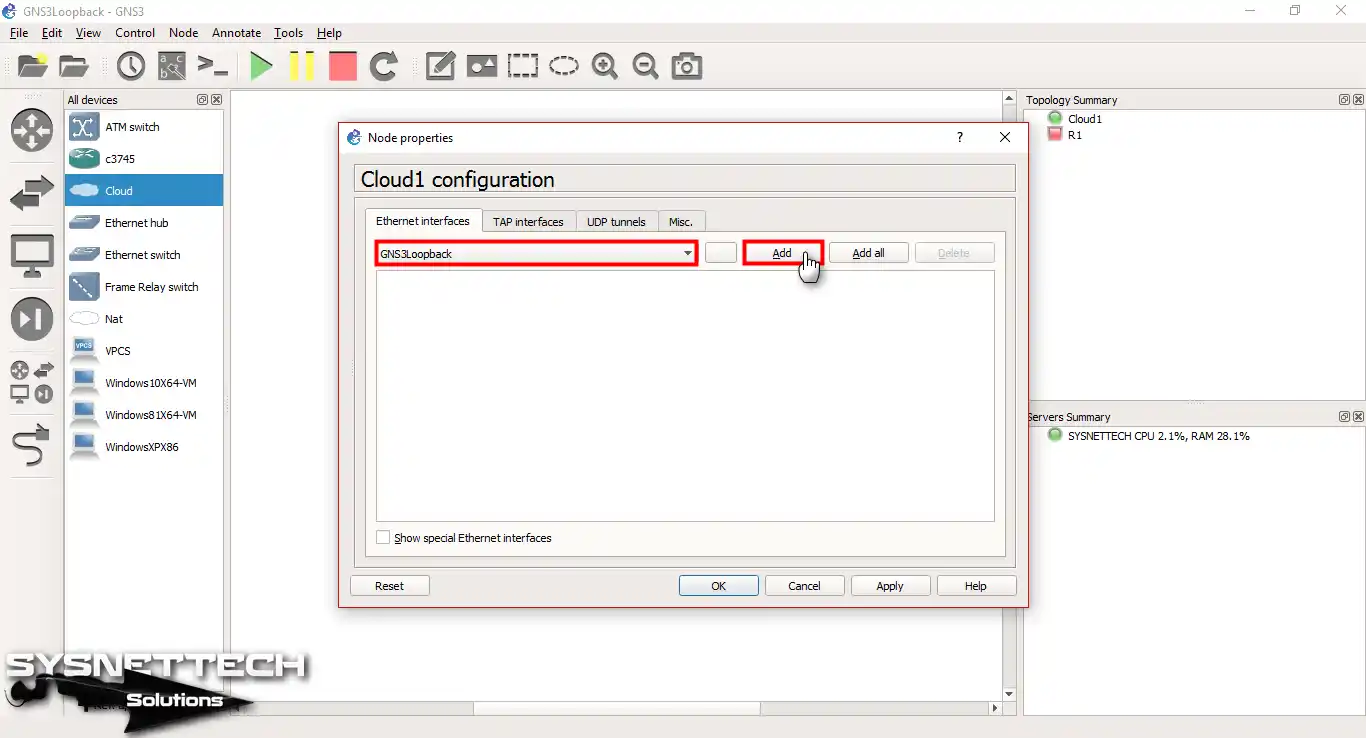 Cloud1 Configuration