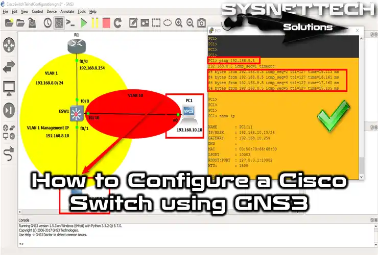 Configuring a Cisco Switch in GNS3