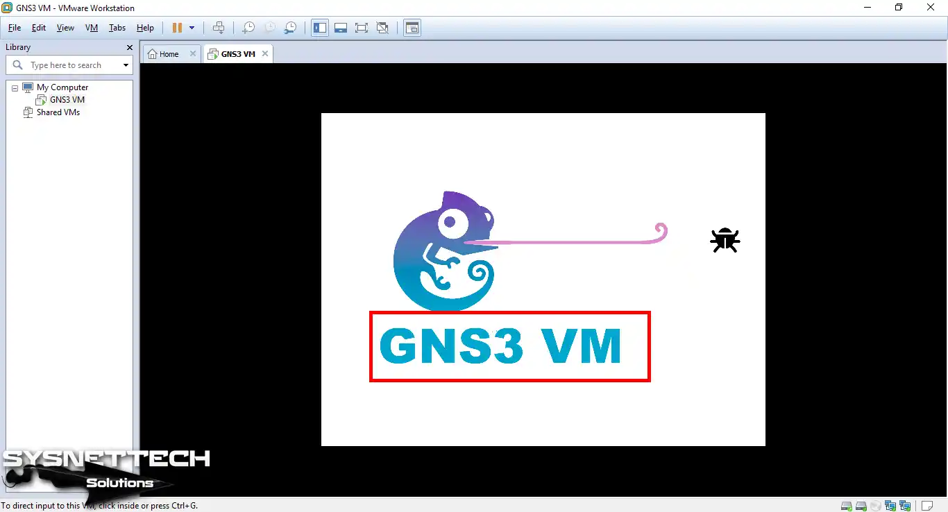 Opening the GNS3 Server