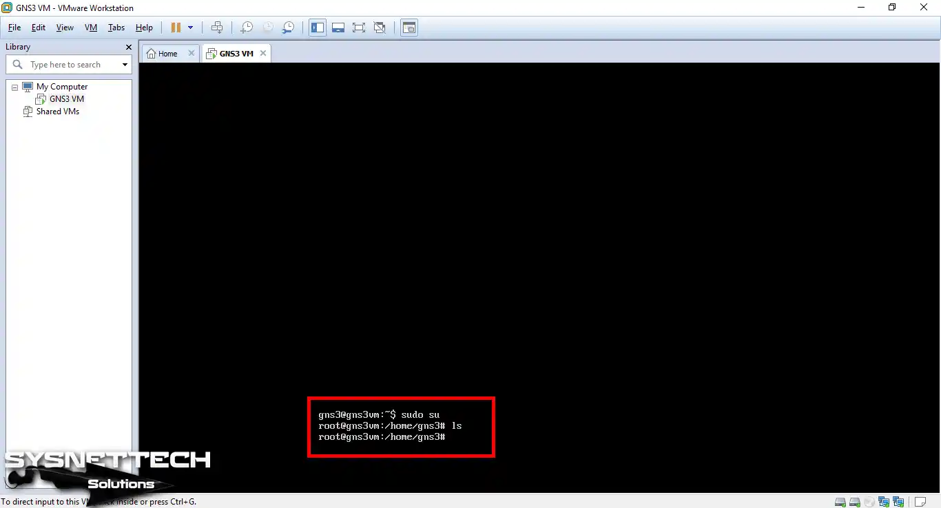 gns3@gns3vm:~$ sudo su