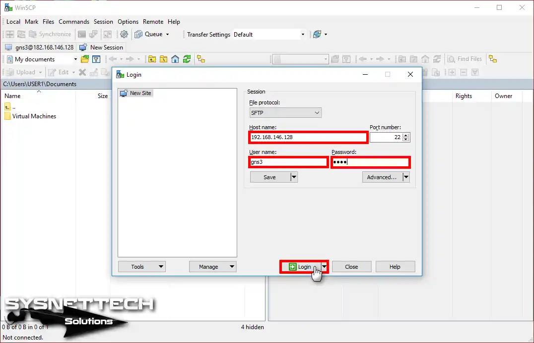 Using WinSCP