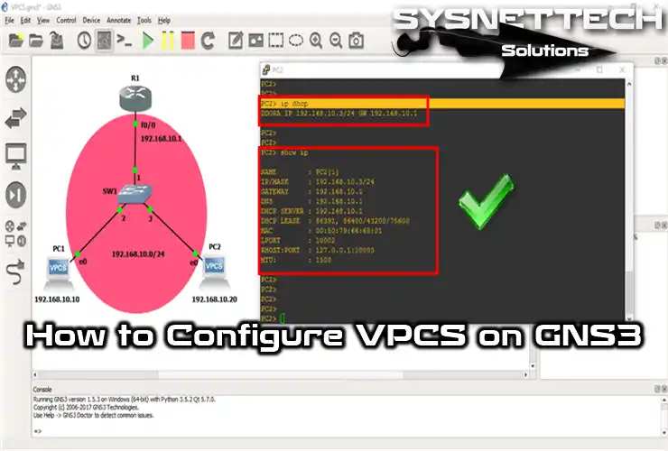 Configuring VPCS on GNS3