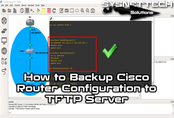 How to Backup Cisco Router Configuration to TFTP Server