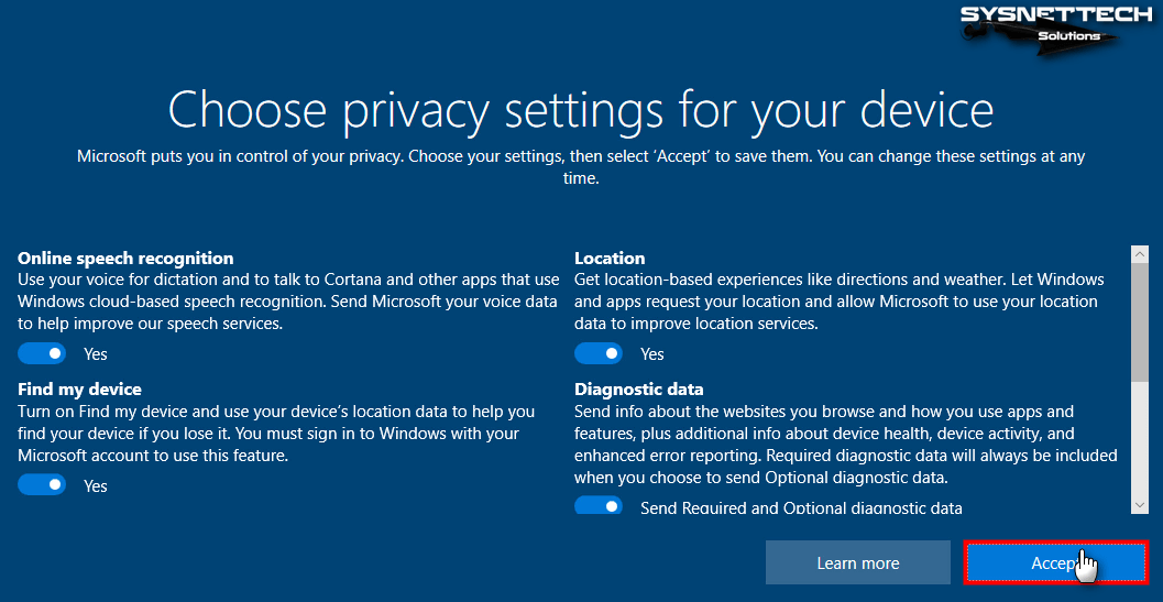 Configuring Windows 10 Privacy Settings