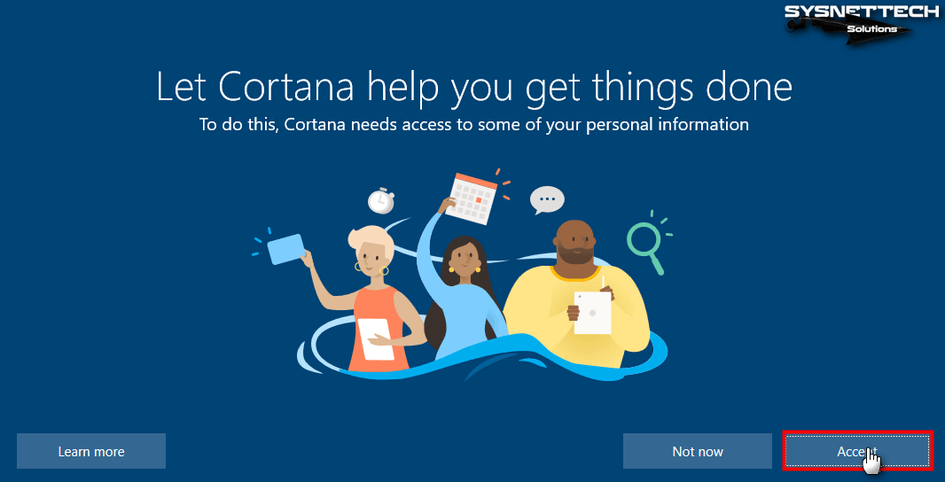 Cortana Kullanımını Onaylama