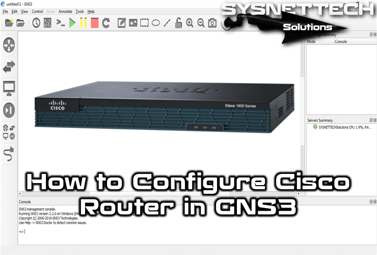 How to Configure Cisco Router in GNS3 Basically