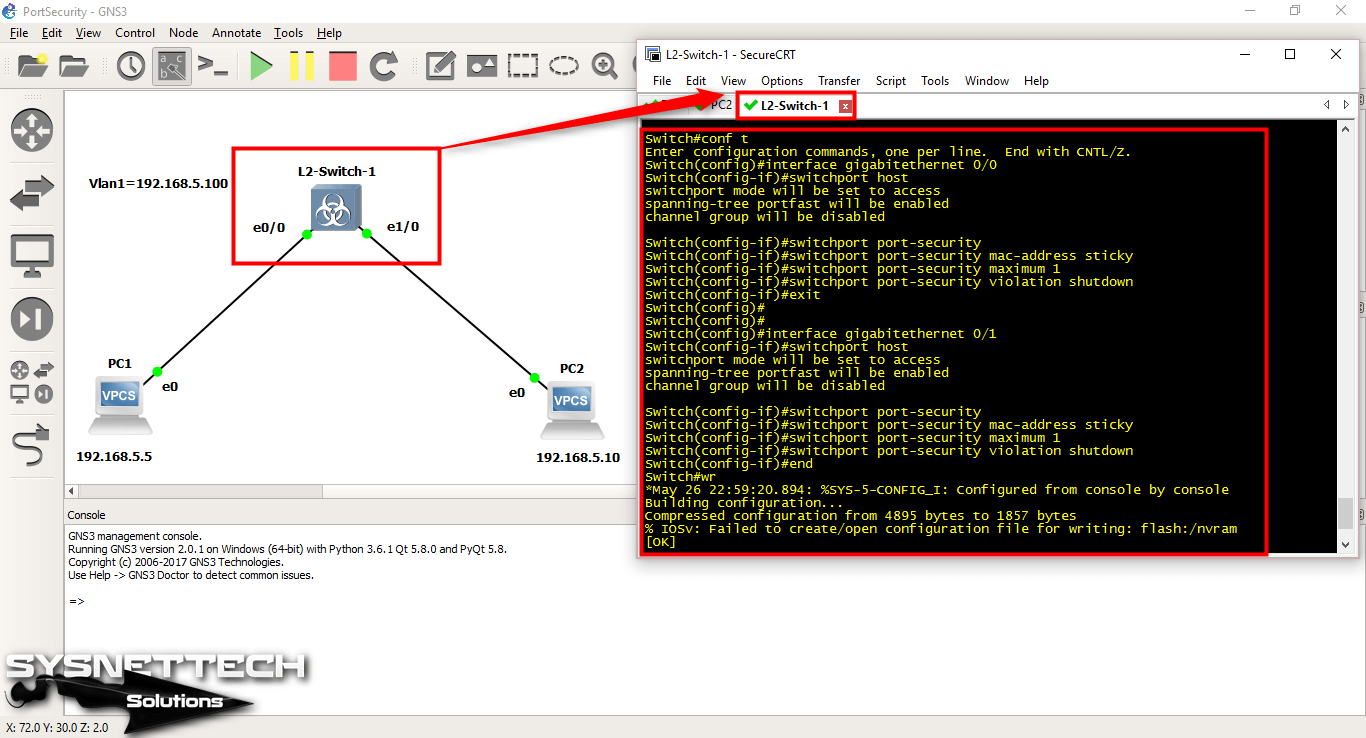 switchport port security mac address sticky maximum