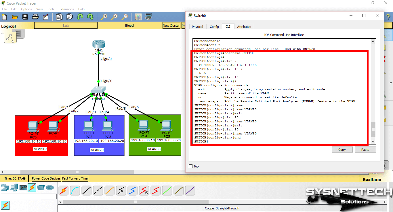 how to config vlan on cisco switch