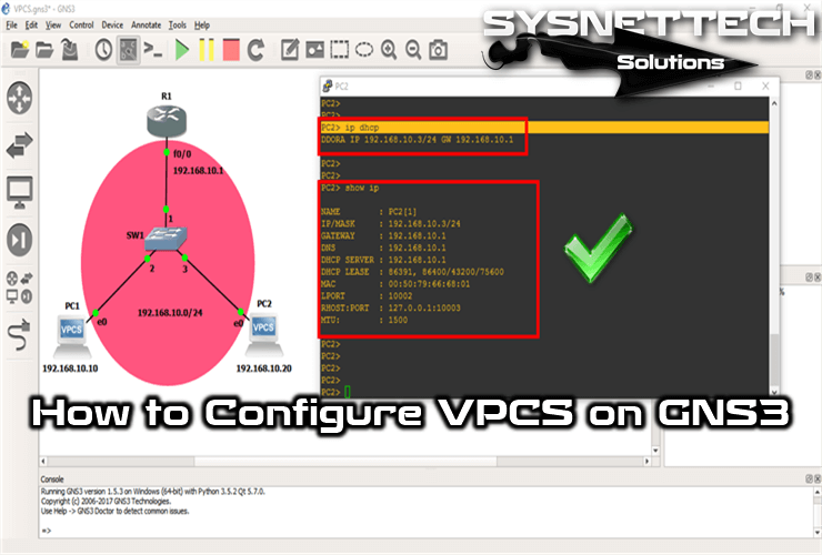 How to Configure VPCS on GNS3