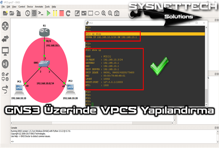 GNS3 Üzerinde VPCS Yapılandırma