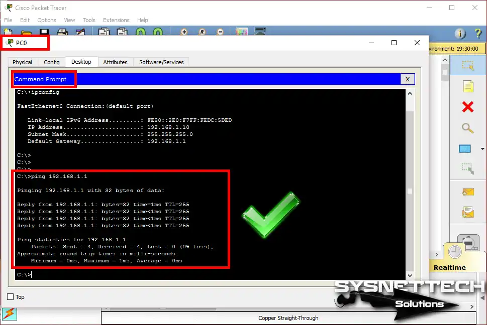 PC'den Varsayılan Ağ Geçidine Ping Atma