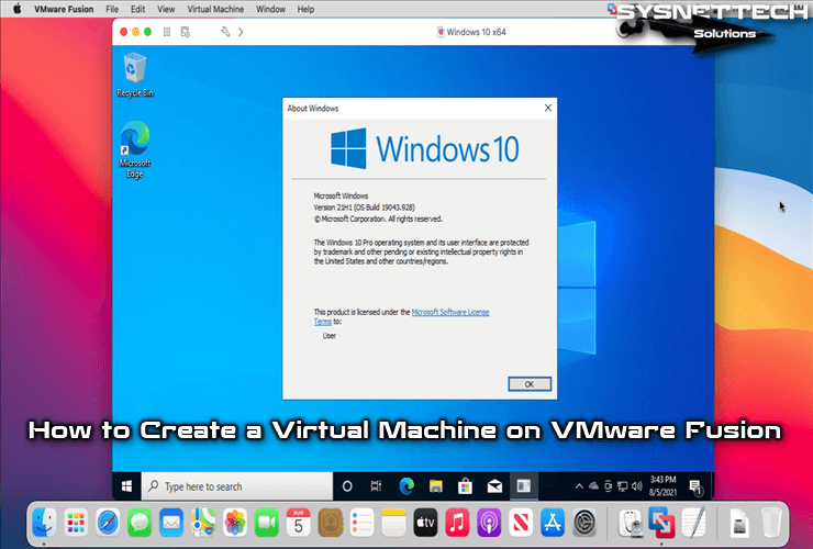 How to Create a New Virtual Machine on VMware Fusion in macOS/Mac