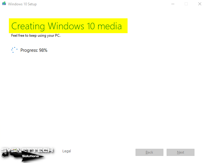 Windows 10 Medyası Oluşturuluyor