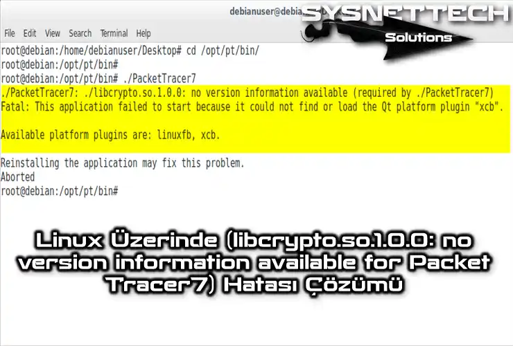 Linux (libcrypto.so.1.0.0) Hatası
