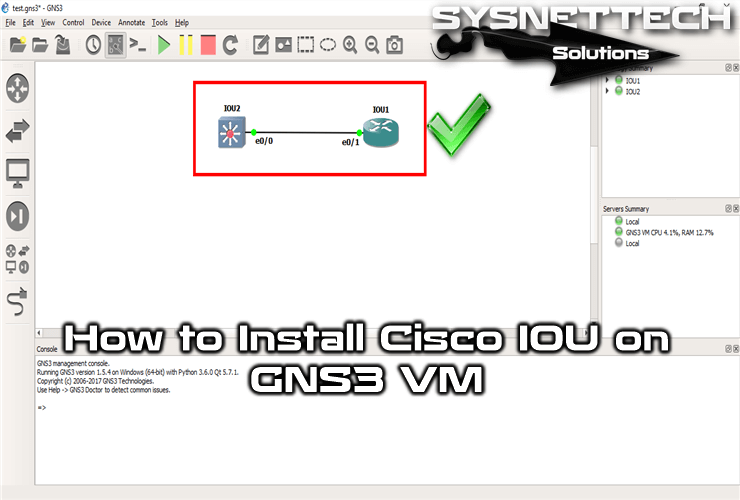 How to Install Cisco IOU on GNS3 VM