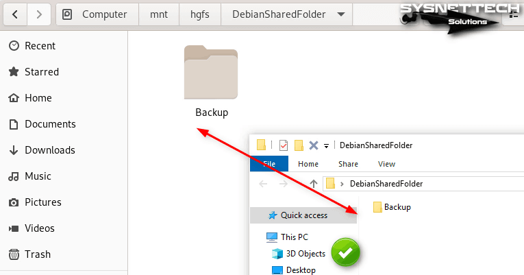 Checking Shared Folder