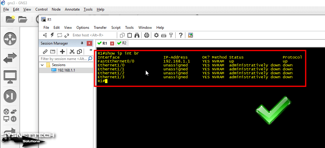 SecureCRT Programı ile Router'a Bağlantı