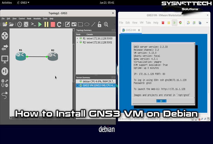 How to Install GNS3 VM 2.2 (2.2.33) on Debian 11