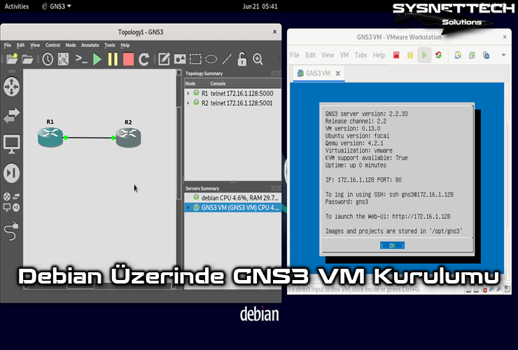 Debian 11 Üzerinde GNS3 VM 2.2 (2.2.33) Kurulumu