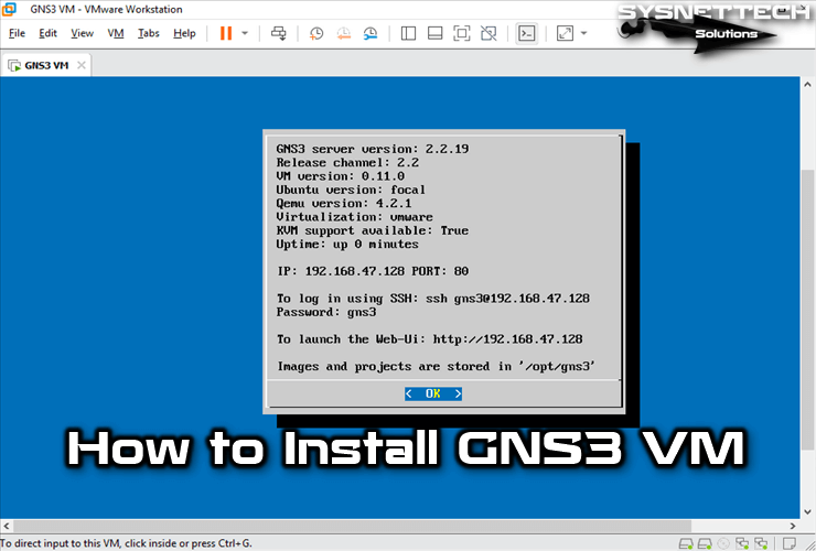 How to Install GNS3 VM on Windows 10