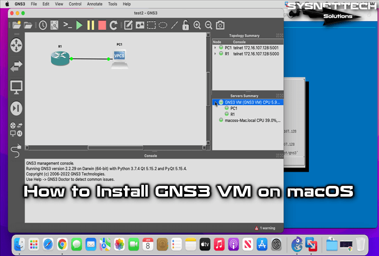 where does gns3 vm install to