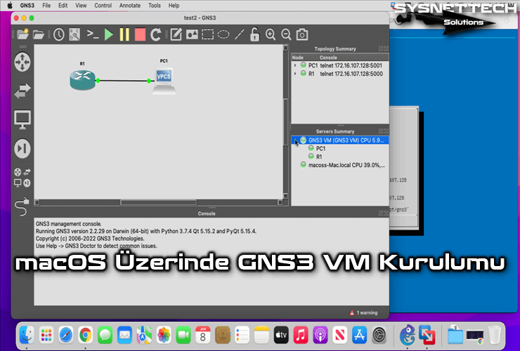 Mac/macOS Üzerinde GNS3 VM Kurulumu