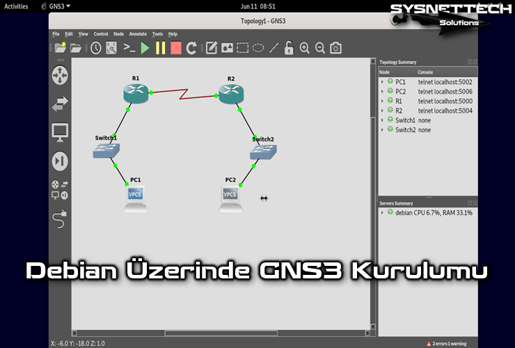 Debian 11 Üzerinde GNS3 2.2 (2.2.32) Kurulumu