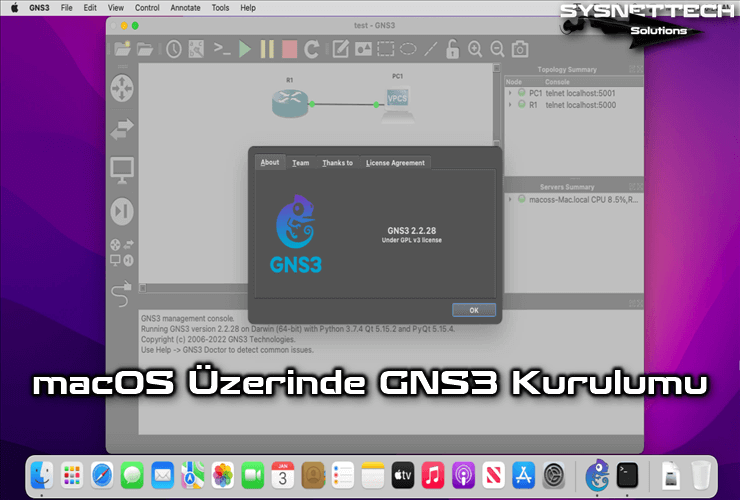 Mac/macOS Üzerinde GNS3 Kurulumu