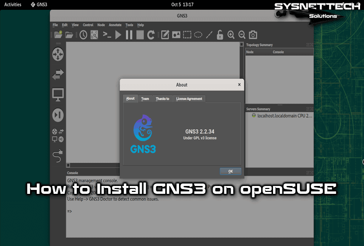 How to Install GNS3 2.2 on openSUSE Leap 15