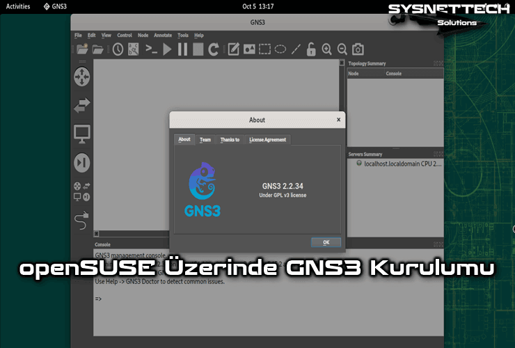 openSUSE Leap 15 Üzerinde GNS3 2.2 Kurulumu