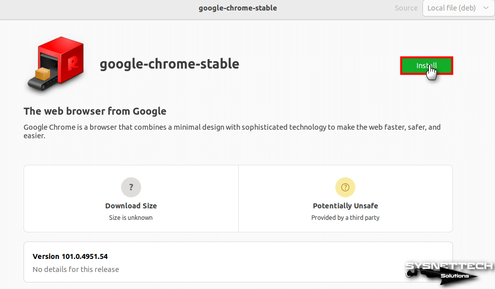 Installing Google Chrome