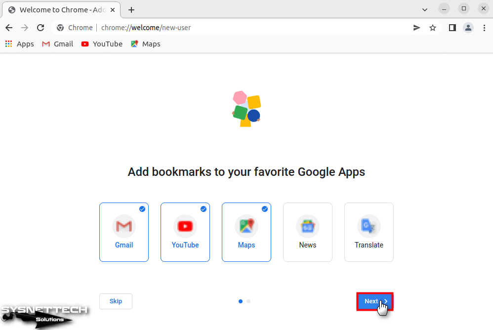 Bookmarking Google Apps