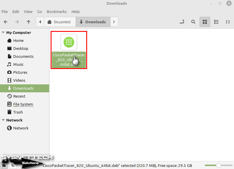 Linux Mint'te Deb Paketini Kullanıcı Arayüzü ile Kurma